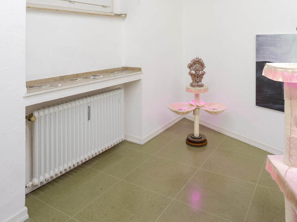 Of Cats and Crones, installation view with works of Christian Theiß, MÉLANGE 2023. Photo: Philip Hinge